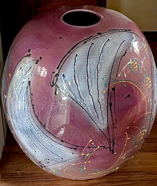 Pink Swirl Vase