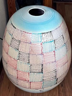 Blue & Pink Vase